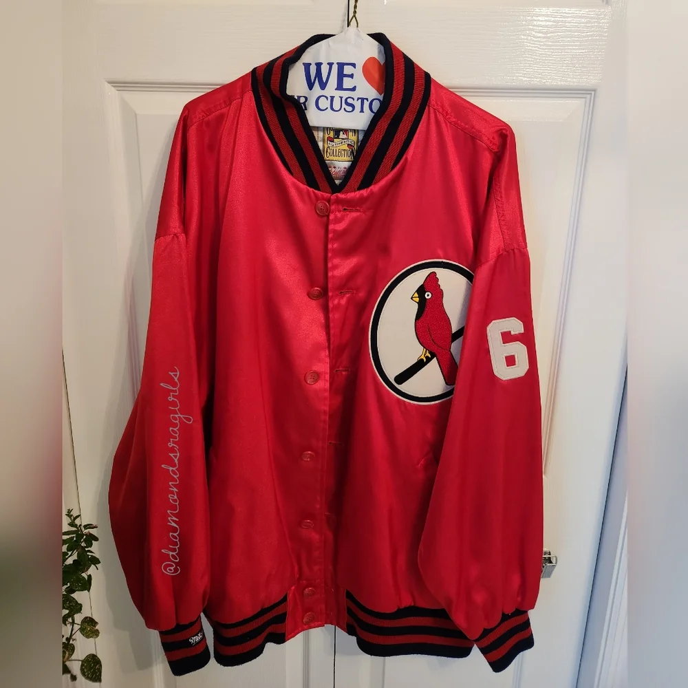 MITCHELL & NESS St. Louis Cardinals Cooperstown Collection VTG Jacket Sz 60 EUC - Picture 2 of 14